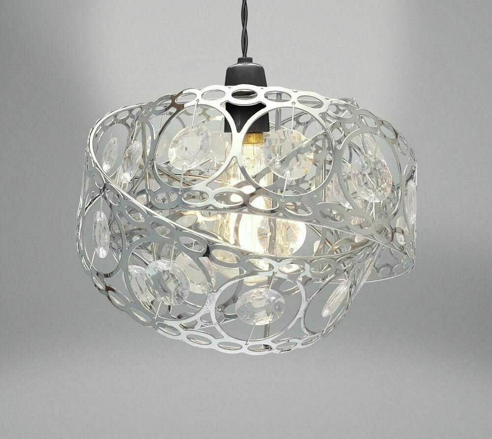 Modern Chandelier Acrylic Crystal Light Shades Beaded Droplet Ceiling Pendant