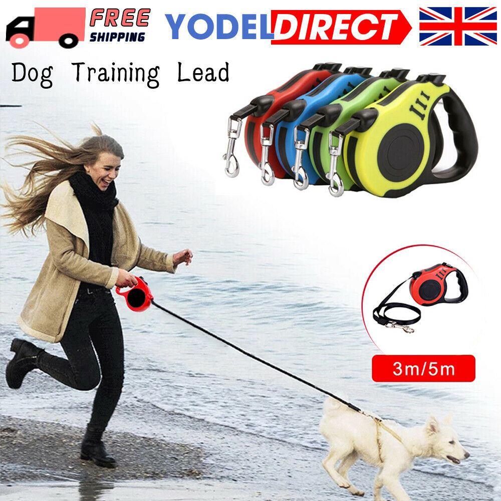 Retractable Dog Lead Training Pet Leash 8m Long Max 50kgs Extendable H Quildinc