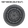 4 Sizes Round Non-slip Carpet Outdoor Floor Rug Mat Pads Geometric Acrylic