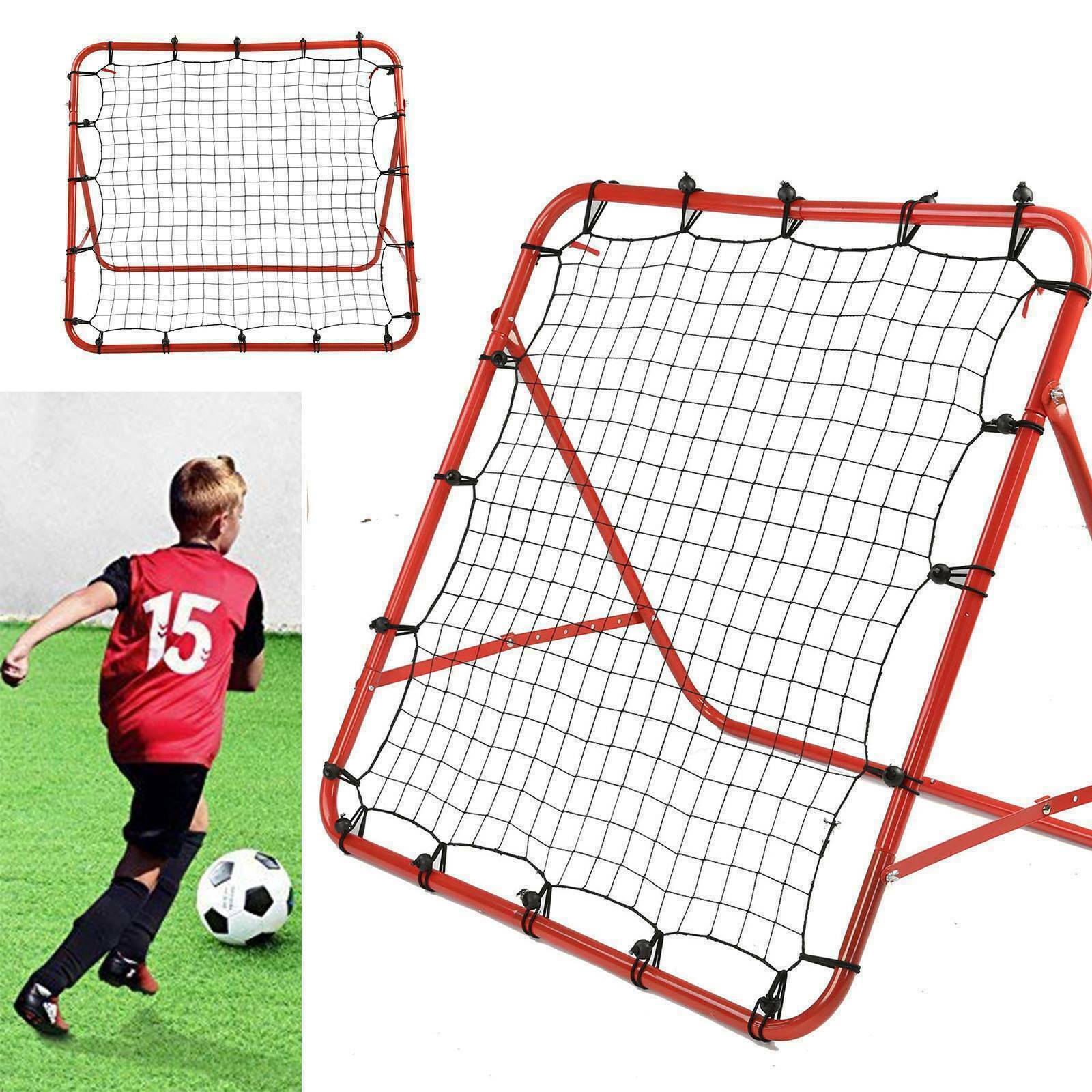 Kids Children Football Training Net Soccer Kickback Target Goal Rebounder Net
