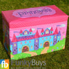 LARGE TOY BOX KIDS BOYS GIRLS STORAGE SEAT STOOL BOOKS CLOTHES CHEST CHILDREN