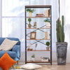 Tall Bookshelf Ladder Shelf Bookcase Industrial Storage Display Shelving Stand