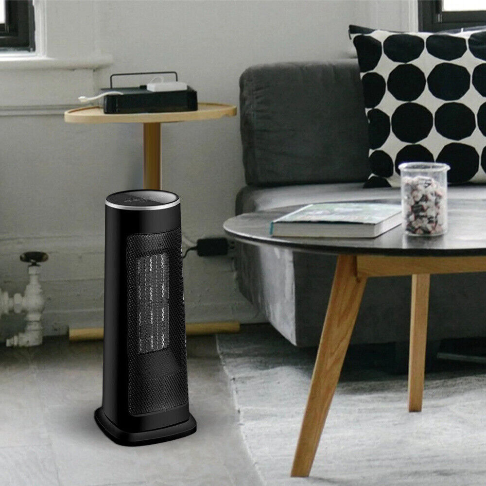 2000W PTC Ceramic Tower Space Heater Oscillating Warm Touch Screen/Timer/Remote