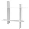 New White Floating Wall Shelves Display Storage Shelf Wall Wood Unit Rack UK