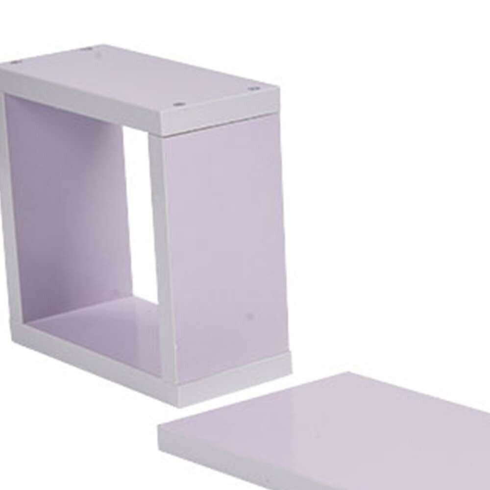 Set Of 6 Floating Wall Mounted Shelves Display Storage Shelf Home Decoration New