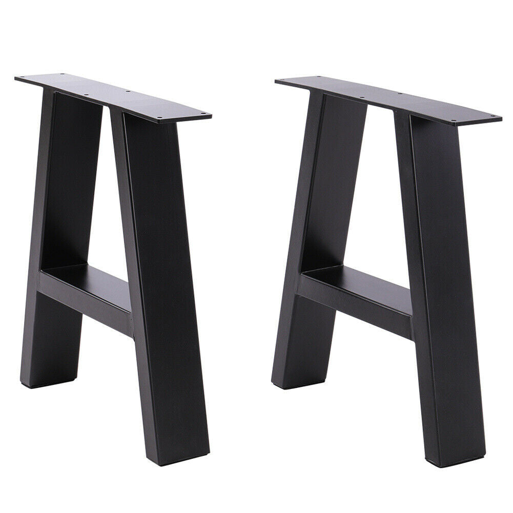 2x Industrial Metal Steel Table Legs Dining/Bench/Office/Desk Legs Set A Frame