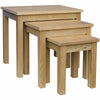 Oakridge Nest of 3 Tables Wood Set Coffee Side Lamp Living Room Units