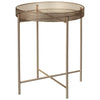 Gold Metal Side/Coffee Tray Table With Removable Top Living Room Max.Load 10kgs