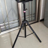 2x Quality Iron Tripod PA Speaker Stands Adjustable Height DJ Disco 50Kg Black