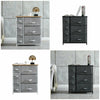 Fabric Chest of Drawers Cabinet Storage Unit Bedside Table with 2/3/4/5Drawers