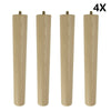 4 x Wooden Table Legs Tapered Pine Beech Ash Table Chair Stool Chest Sofa 4 Size