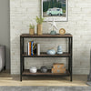 3-Tier Console Sofa Table Side/End Table Shelf Entryway Hallway Furniture UK