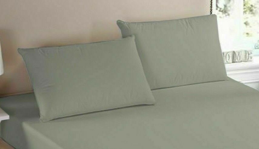 2X PILLOW CASE LUXURY CASES POLY COTTON HOUSEWIFE PAIR PACK BEDROOM PILLOW COVER