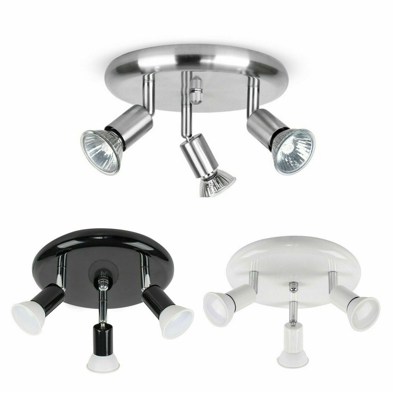3 Way Ceiling Light Fitting Spot Lights Design Lighting Spotlight LED Light Bulb