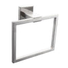 Modern Bathroom Square Towel Rack Towel Ring Holder Chrome Wall Mounted