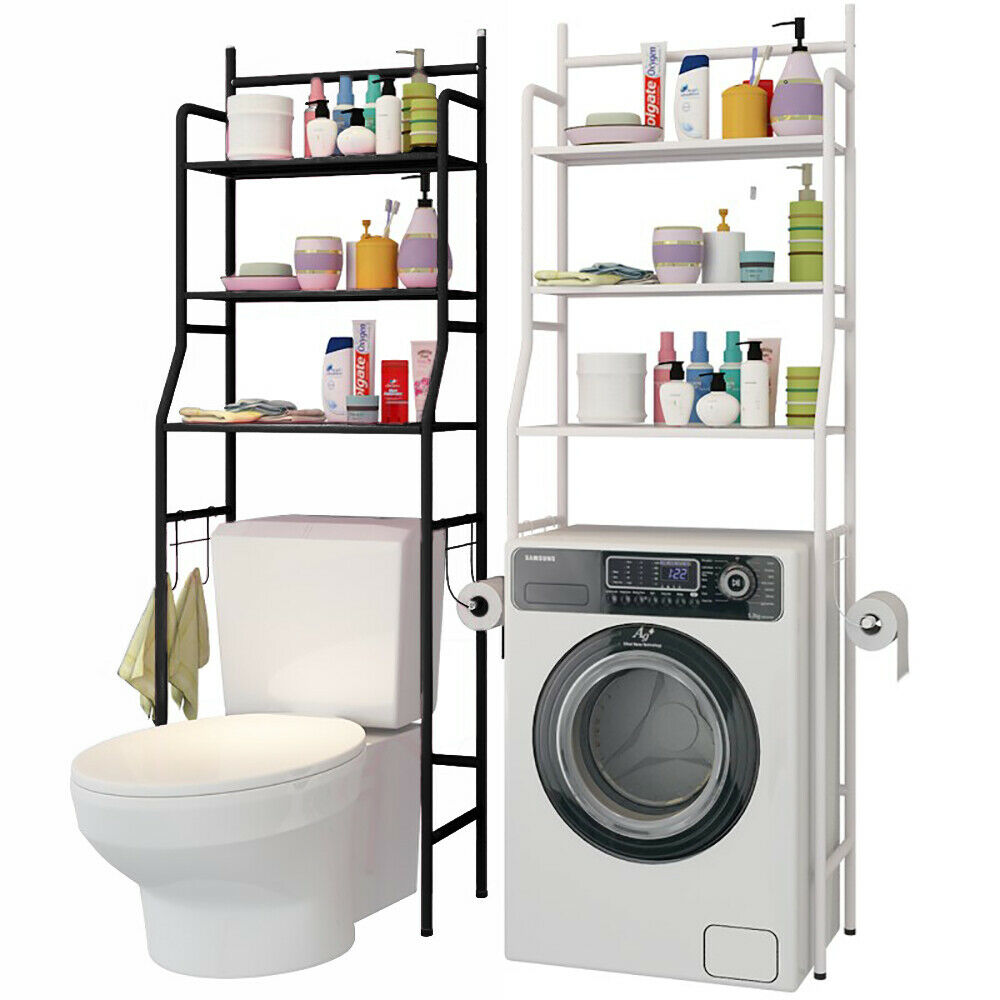 3 Tier Bathroom Shelf Over Toilet Storage Rack Laundry Shelf Unit Organizer Rack