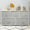 Fabric Chest of Drawers Cabinet Storage Unit Bedside Table with 2/3/4/5Drawers