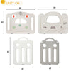 14 Panels Foldable Baby Playpen with Activity Panel & Basketball Hoop Grey HT