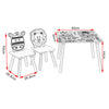 Kids Table Chair Set MDF Childrens Study Desk and Chairs Home Writing Reading