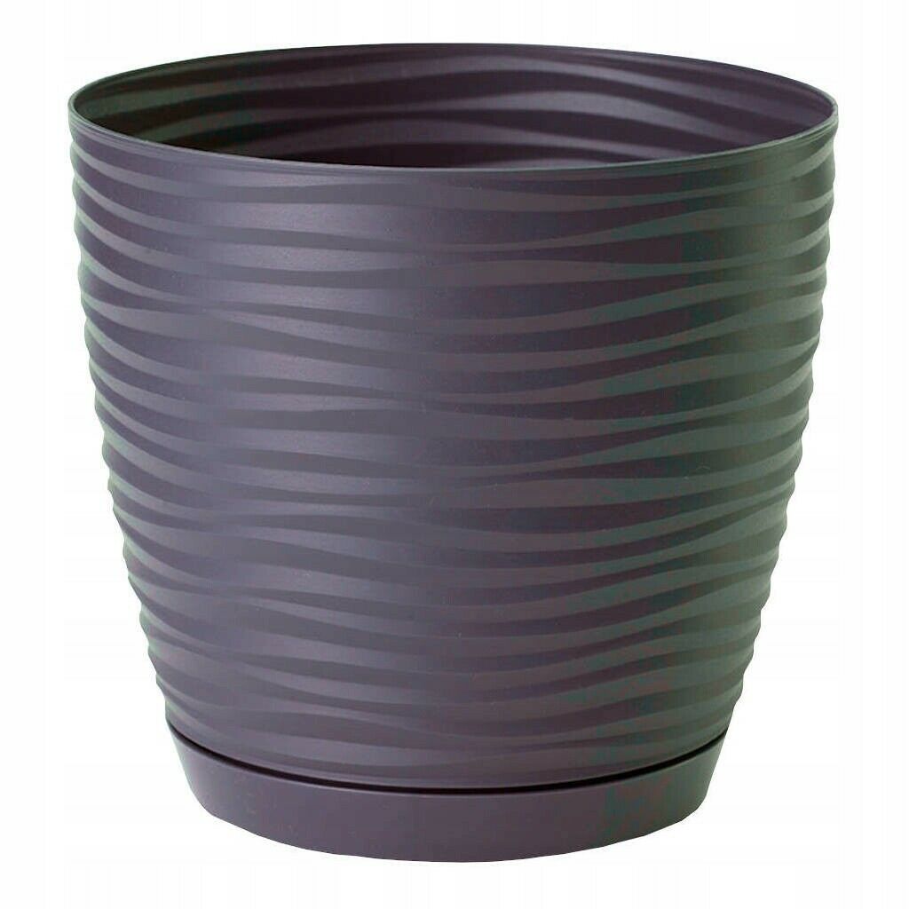 Plant Pots With Saucers Sahara Flowerpot Garden Flower Planters Indoor Stand