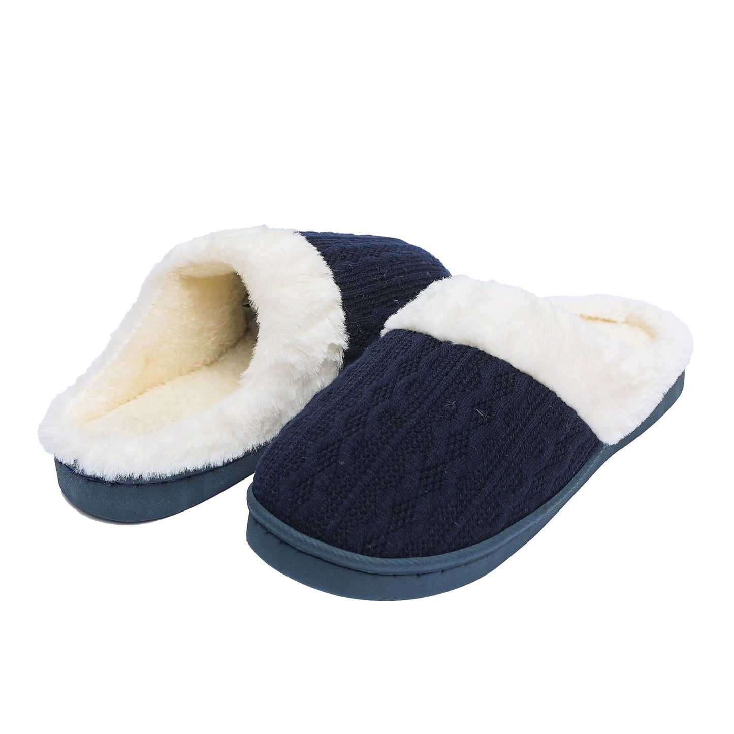 LADIES WOMENS WARM FAUX FUR LINED COMFY HARD SOLE OUTDOOR SLIPPERS SHOES SIZE