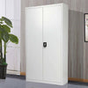 180cm Office Storage Lockable Cupboard Filing Cabinet Steel Metal Light Grey Key