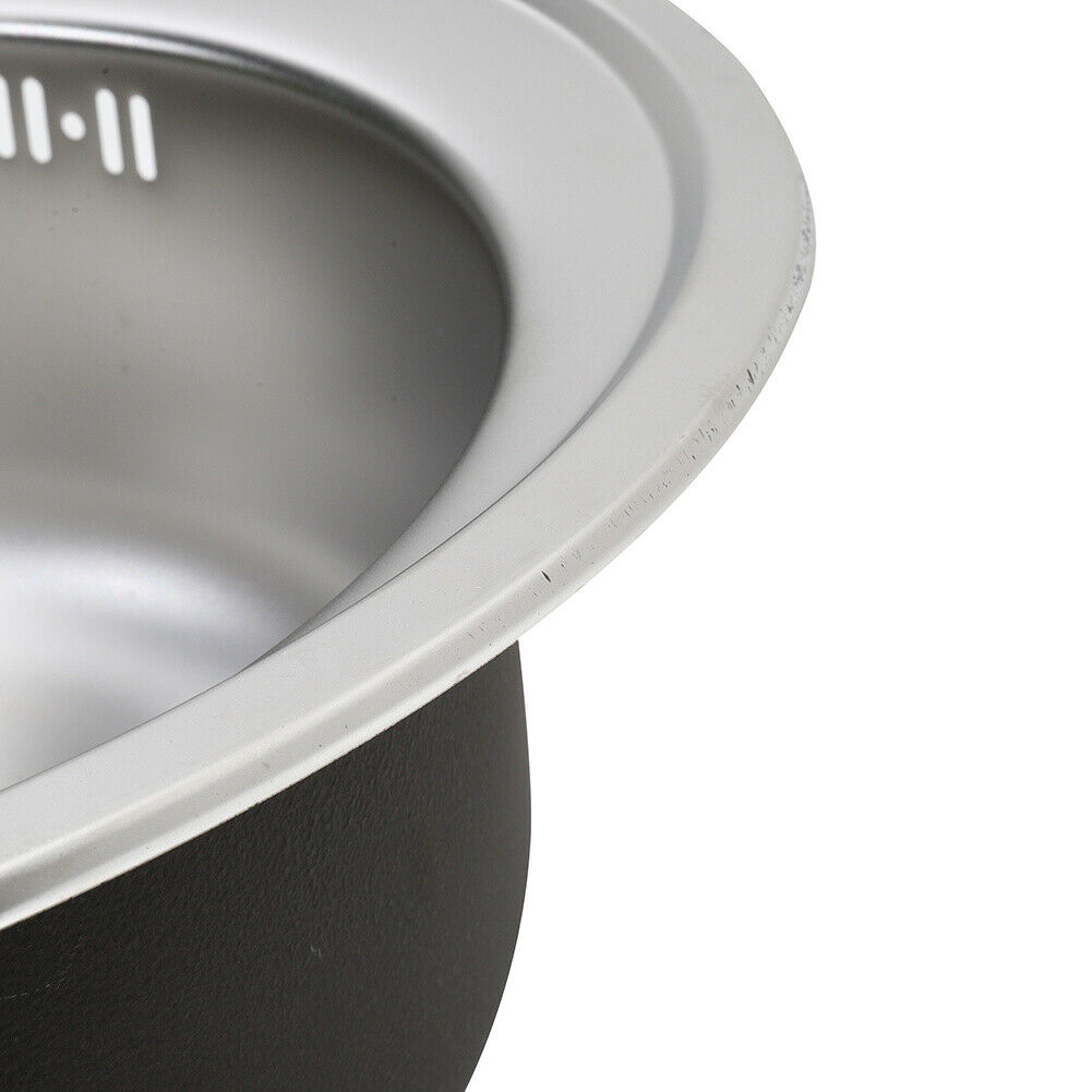 Modern Kitchen Sink Round Stainless Steel Single Bowl With Waste Plumbing Kit