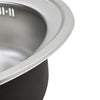 Modern Kitchen Sink Round Stainless Steel Single Bowl With Waste Plumbing Kit