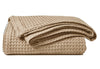 100% COTTON HONEYCOMB WAFFLE EFFECT WASHABLE SOFA BED CHAIR BLANKET THROW