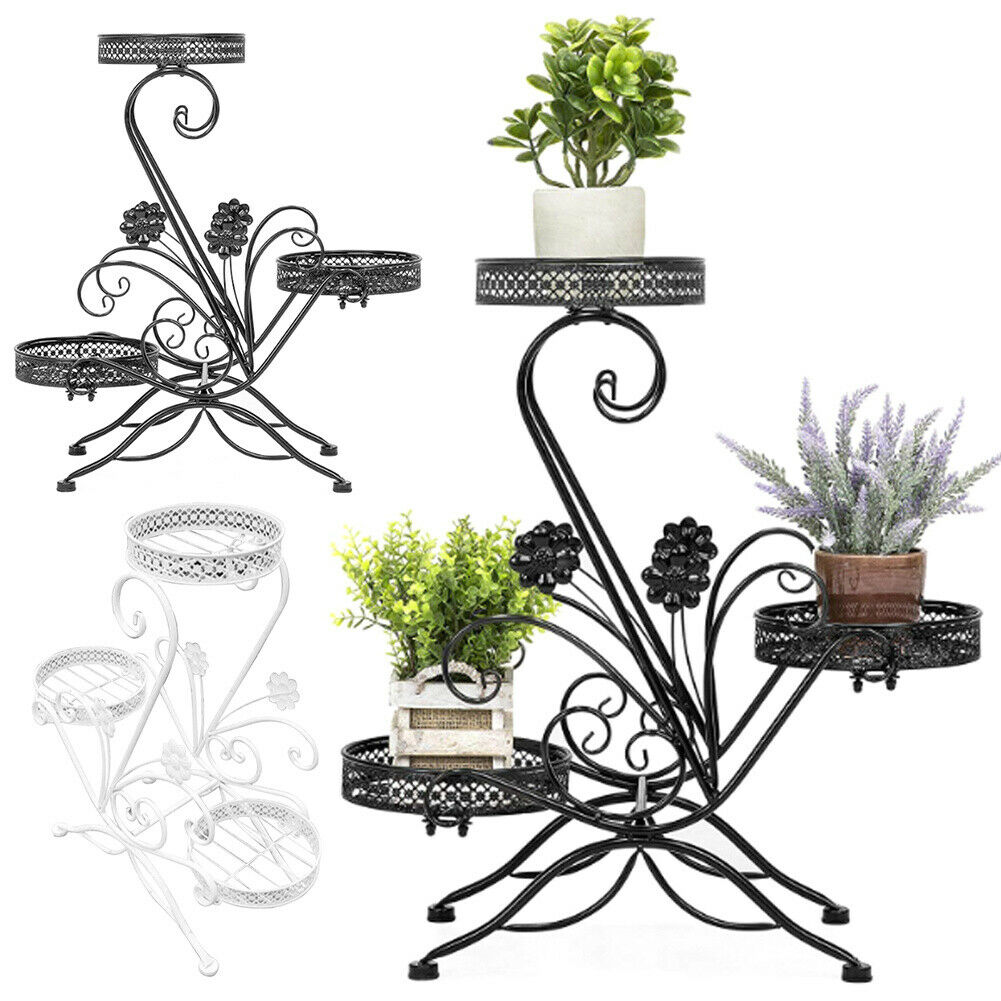 3 Tier Plant Stand Flower Pot Shelf Rack Holder Garden Indoor Outdoor Home Decor