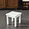 Small Wood Stool Square Footstool Change Shoe Bench Multi-function Step Stool