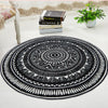 4 Sizes Round Non-slip Carpet Outdoor Floor Rug Mat Pads Geometric Acrylic