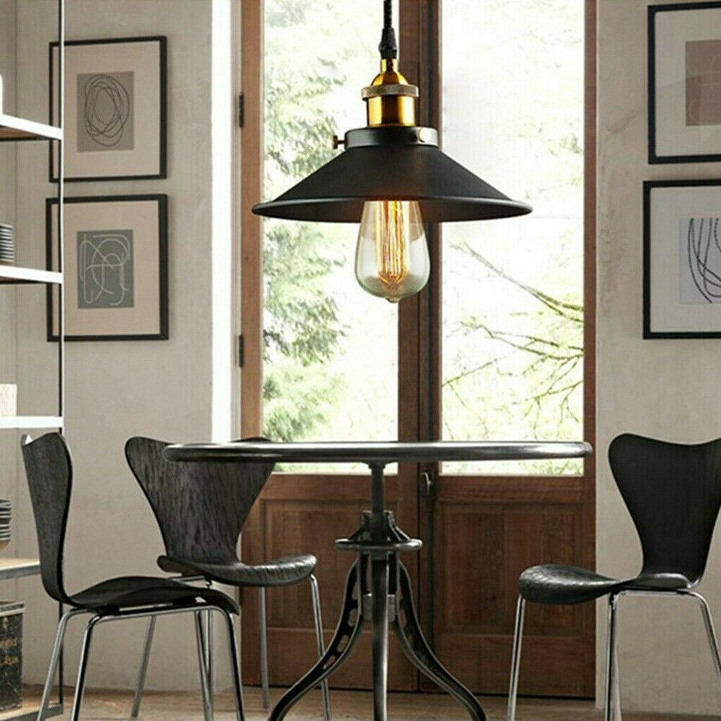 Vintage Industrial Metal Ceiling Pendant Shade Modern Hanging Retro Lights Lamps