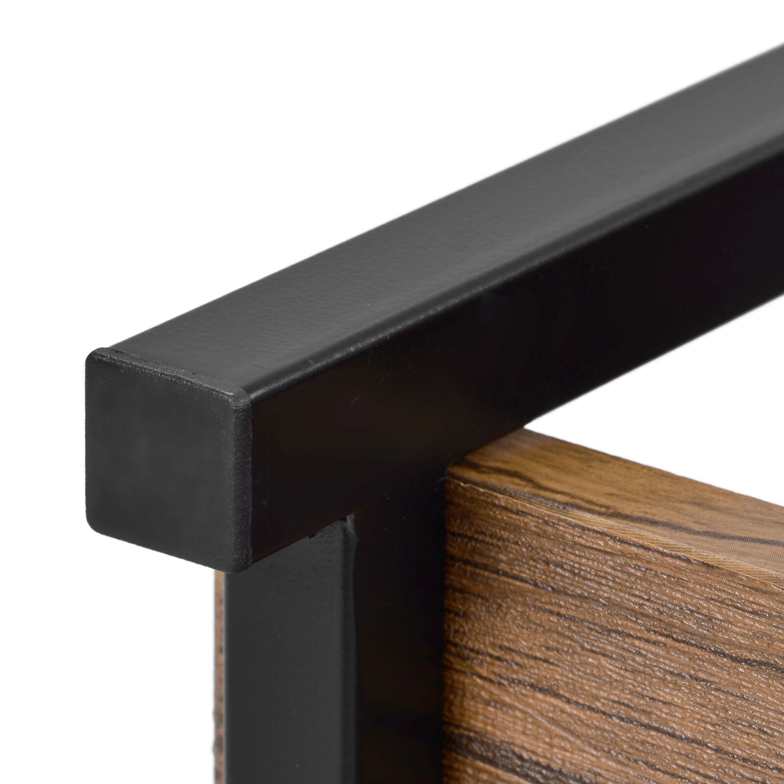 Industrial Bookcase 3-Tier Storage Rack Living Room Home Office Steel Frame