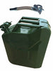 METAL FUEL JERRY CAN DIESEL PETROL OIL 20 LITRE GREEN MILITARY + Flexy Spout