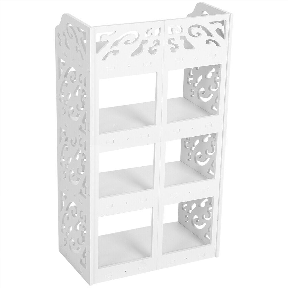 3/4/5 Tier White Shoe Rack Stand Storage Organiser Unit Shelf For Home Room