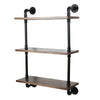 3 Tier Industrial Bookshelf Wall Shelf Display Storage Plant Shelving Holder NEW