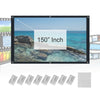 150" 3D HD 16:9 Portable Projector Screen in Home Outdoor Camping Cinema Theater