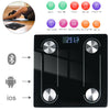 Bluetooth Scale Body Fat Scales BMI Bone Weighing Smart App For iOS Android