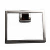 Modern Bathroom Square Towel Rack Towel Ring Holder Chrome Wall Mounted