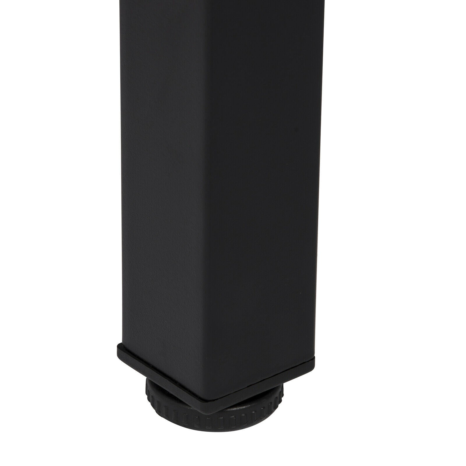 Bar Table Bistro Table MDF Metal Dining Table with 2-Tier Storage Rack Shelves