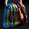 Mixed Mountaineering Aluminum Carabiner D-Ring Clip Hook Key Chain Hiking Keyrin