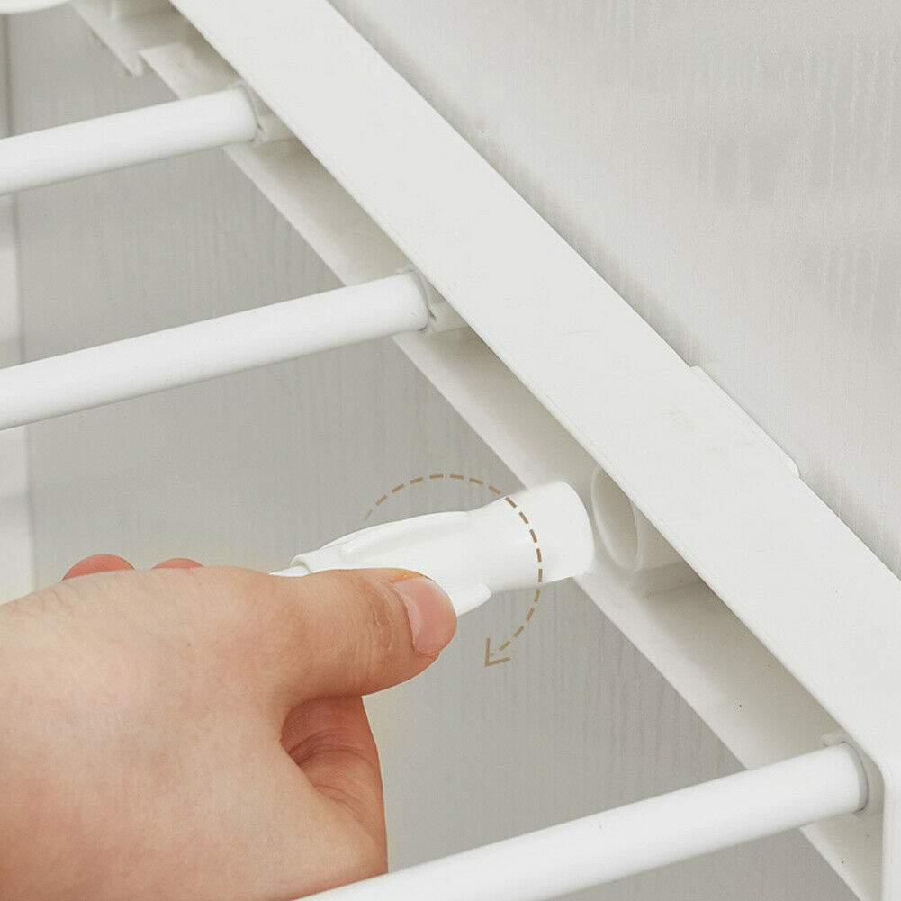 Extendable Closet Organizer Shelf Space Saving Cupboard Wardrobe Storage Rack