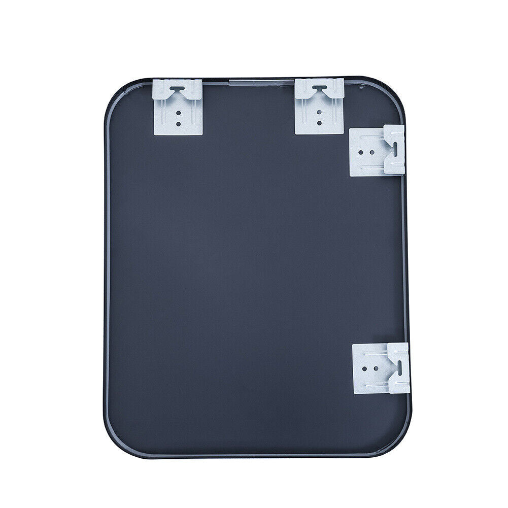 Black/Gold Rectangle Metal Frame Home Bathroom Glass Wall Mounted Vanity Mirror