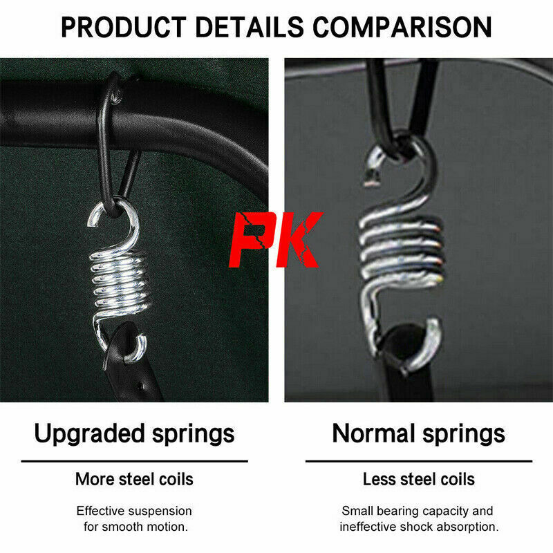 3 Seater Garden Swing Chair Outdoor Hammock Bench Lounger Patio Canopy HeavyDuty