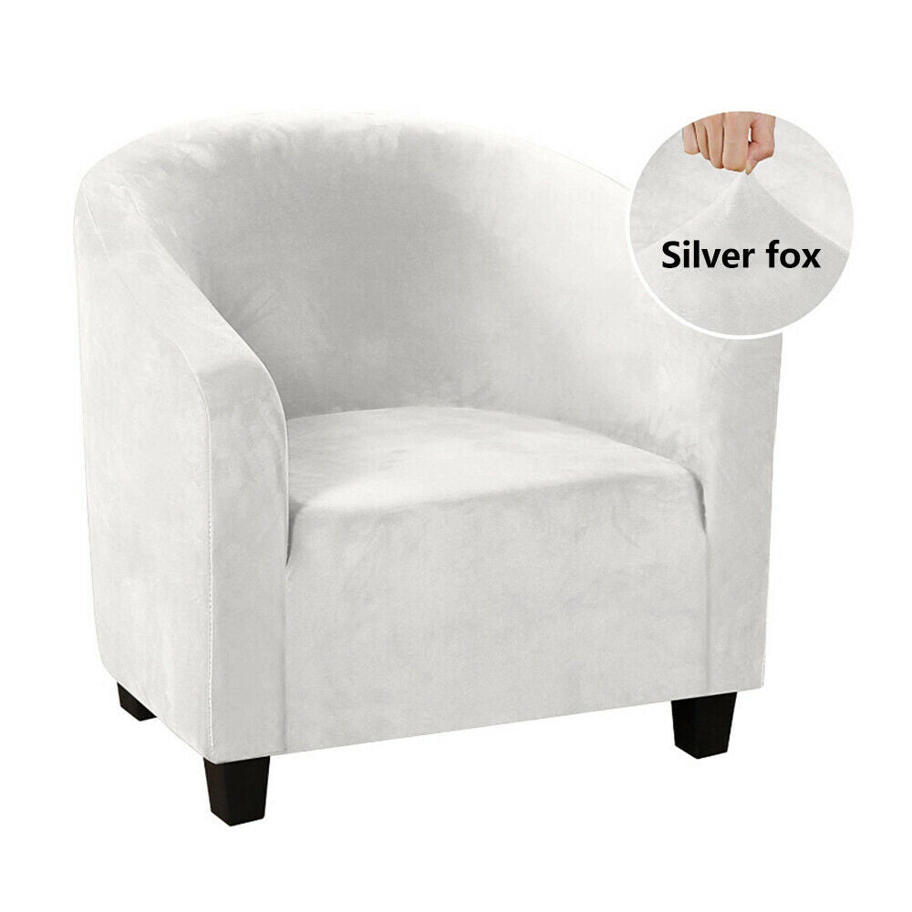 Tub Chair Covers Slipcovers Elastic Polyester Fabric Armchair Sofa Seat Covers