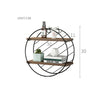 Retro Metal Wire Wood Round Wall Floating Shelving Storage Shelf Display Unit UK