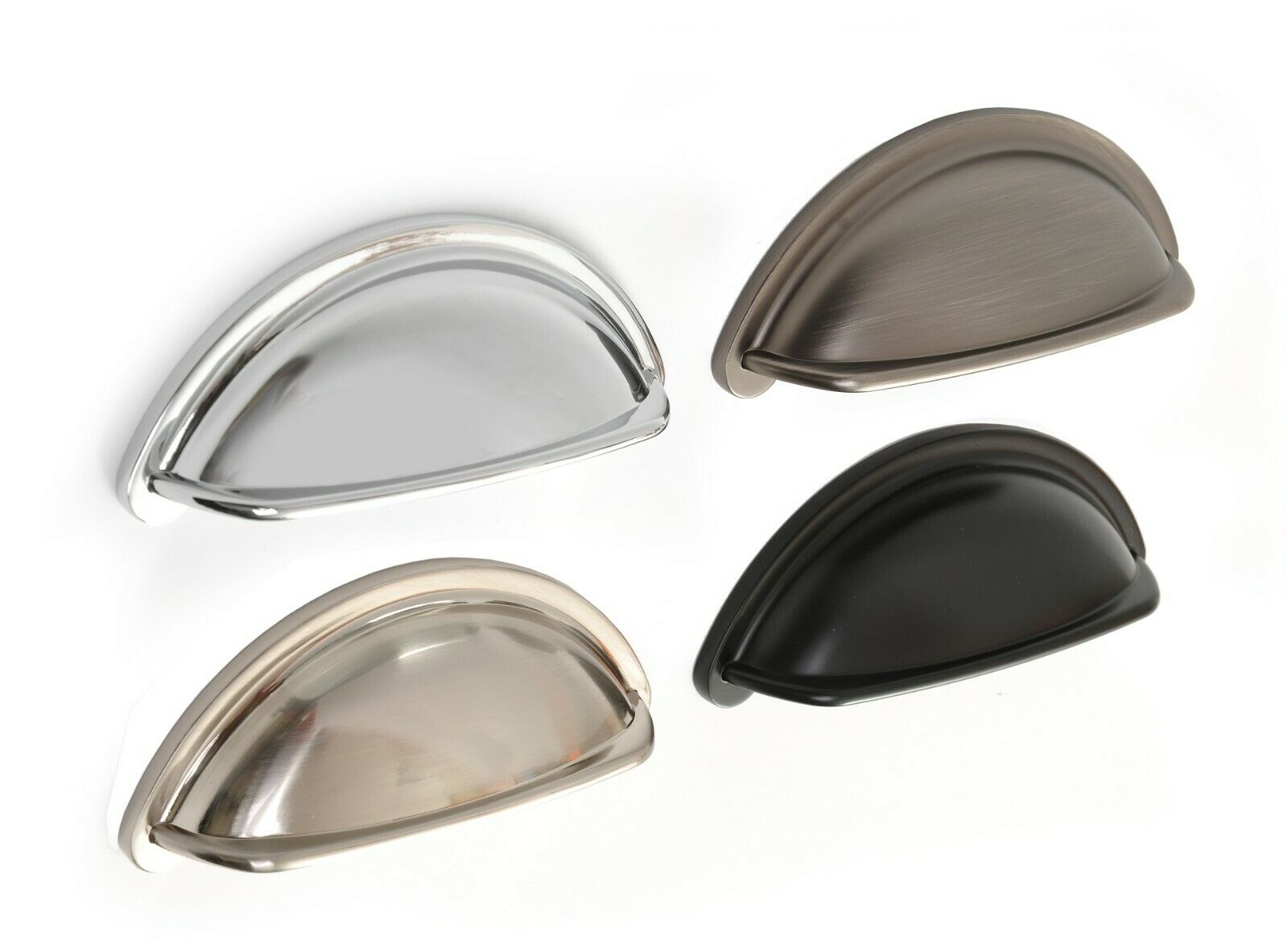 Cupboard Cabinet Door Drawer Cup Pull Handle Stepped