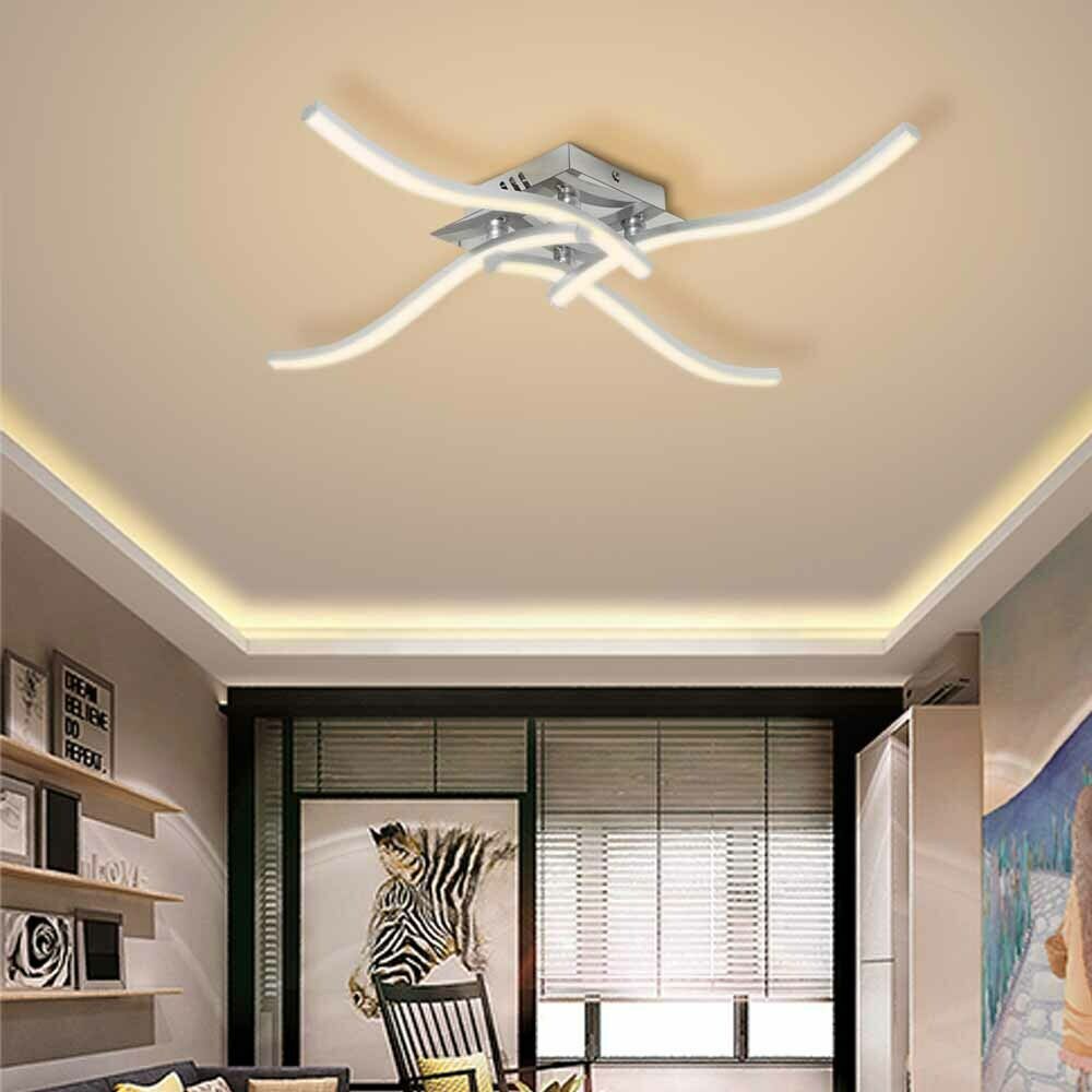 LED 4 Light Ceiling Lights Chandelier Bright Lamp Living Room Bedroom Kitchen