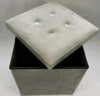 Soft Velvet Diamante Ottoman Folding Storage Box Footstool Seat new colour